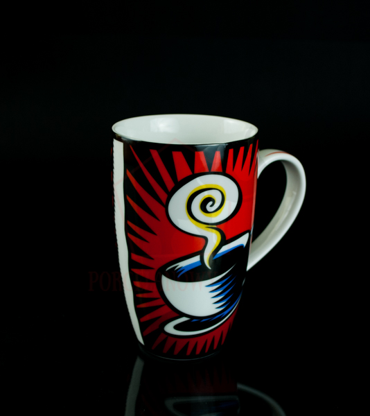 Kubek Goebel Coffe Break Burton Morris Artis Orbis Czerwony 14cm 